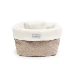 Cestino Portaoggetti per il Bagno Honey  - Cm 14x20x14h - Sand