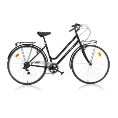Adult Bicycle Bike 28 Inch Women's Trekking Black