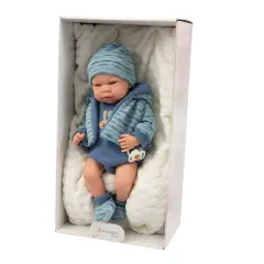 Arias Bebè con Cuscino 40 cm Azzurro