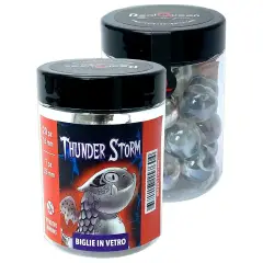 Real Queen Jar 21 Marbles Thunder Storm Dragons Series Real