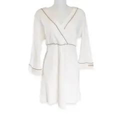 Bamboom Maternity & Nursing Night Shirt Color 43 Ivory Size L-Xl