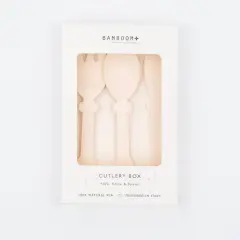 Bamboom Cutlery Set (Fork Knife Spoon) Cream Color