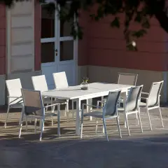 Palm Beach White Extendable Table