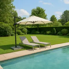 Senso Sunshade 3x3 Anthracite with Ecru Canvas