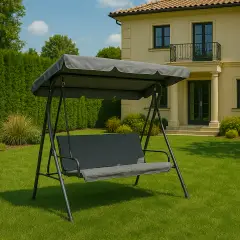Playa 3 Seater Rocking Chair Anthracite