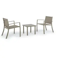 Living Room Auri Tortora Set 3 Pieces