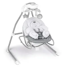 Altalena Gironanna Evo Teddy Grigio 220V – Altalena Girevole per Neonati