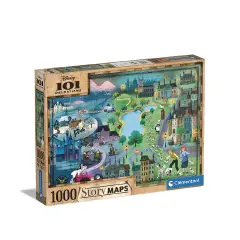 Puzzle 1000 Pieces Disney Maps 101 Dalmatians