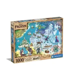 Puzzle 1000 Pieces Disney Maps Frozen