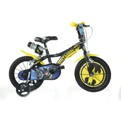 Dino Bikes Bicicletta Bambino 16" Batman con Rotelline Stabilizzatrici