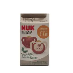 Nuk For Nature Latex Soother 0-6 2Pcs.