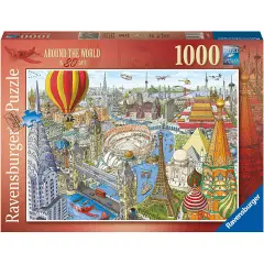 Puzzle 1000 Pieces Around the World in 80 Days