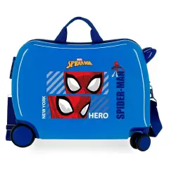 Spiderman Hero Rideable Travel Trolley Abs 4 Wheels