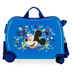 ia Disney Mickey Colour Mayhem Blu - Trolley da Viaggio Cavalcabile