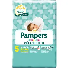 Pampers Baby-Dry Flash Diapers - Size 5 - 11-25 Kg - 16 Pieces