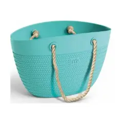 Linda Turquoise Bag Rope Handles