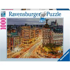 Puzzle 1000 Pieces Painted Madrid the Gran Via