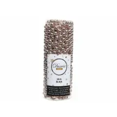 Glossy Plastic Beaded Garland 1000 cm. Powder Pink