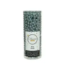 Glossy Plastic Beaded Garland 1000cm Misty Blue