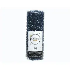 Glossy Plastic Beaded Garland 1000cm Night Blue