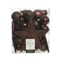Box 33 Balls Diameter 8cm. Redwood