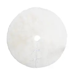 Copribase Albero Kathlyn Bianco - Diametro 90 – Eleganza e Protezione per il Tuo Natale