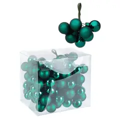 Mazzo 10 Sfere 20mm Verde Lucido-Opaco Assortito – Natale Naturale e Brillante