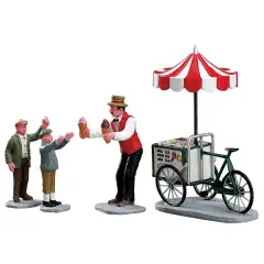 Ice Cream Cart Figurine Set of 4 Pieces