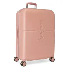 Pepe Jeans Trolley Abs 70cm 4 Wheels Rosa Claro