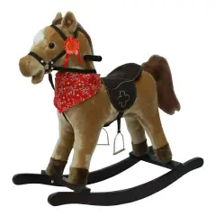 Sport1 Rocking Horse With Verso - Light Brown With Bandana