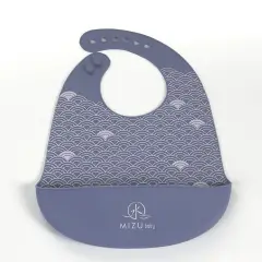 Mizu Baby Silicone Bib Blue Taiki