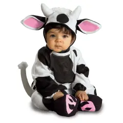 Costume Piccola Mucca - Taglia T per Bambini 1/2 Anni