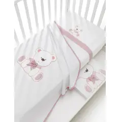 Erbesi Set Lenzuola Letto 3 Pezzi Rosa – Collezione Tato