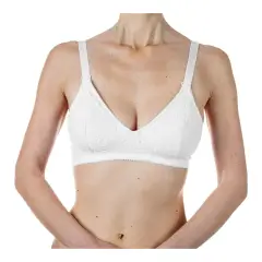 Cotton Nursing Bra White Size 3C