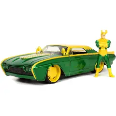 Jada Marvel Loki Ford Thunderbird 1:24 - Veicolo Die-Cast da Collezione