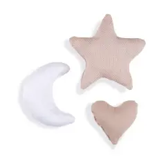 SET 3 DECORATION PILLOWS CREMAROSA