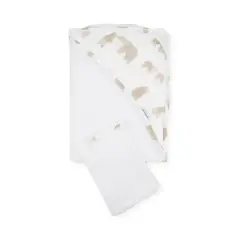 Newborn Baby Towel with Bear Glove