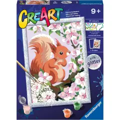 CreArt Serie D – Scoiattolo Glitter Kit Dipingere per Bambini