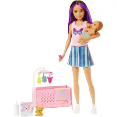 Barbie Skipper Babysitter Nanna 1 Playset with Skipper Baby Doll and Theme Accessories Hjy33