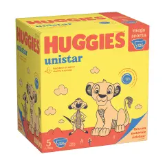 Huggies Unistar Megapack Diapers - Size 5 - 11-25 Kg - 126 Pieces