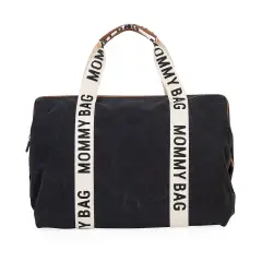 MOMMY BAG CHANGING BAG WITH CANVAS MATTRESS BLACK