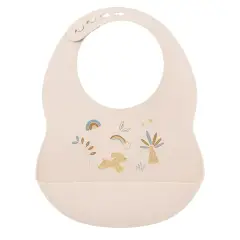 Soft Printed Bib Sand