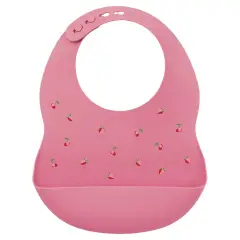 Pink Printed Soft Bib