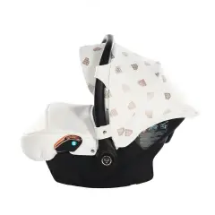 JUNAMA GLOW LEATHER WHITE/GOLD PINK CAR SEAT