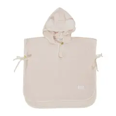 DiliBest Telo Bagno Poncho Bamboo 0-2a Rosa Talco