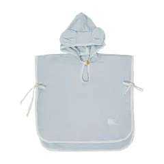 DiliBest Telo Bagno Poncho Bamboo 2-4a Azzurro Polvere