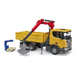Scania Super 560R Construction Site Truck with Crane and 2 Pallets