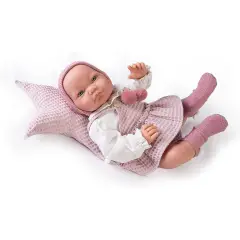 Nica Parejita Newborn Doll with Star Pillow