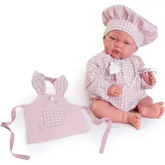 Bambola Appena Nata Cuoca con Grembiule – 42 cm