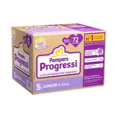 Pampers Progressi Quadripack Diapers - Size 5 - 11-25 Kg - 72 Pieces